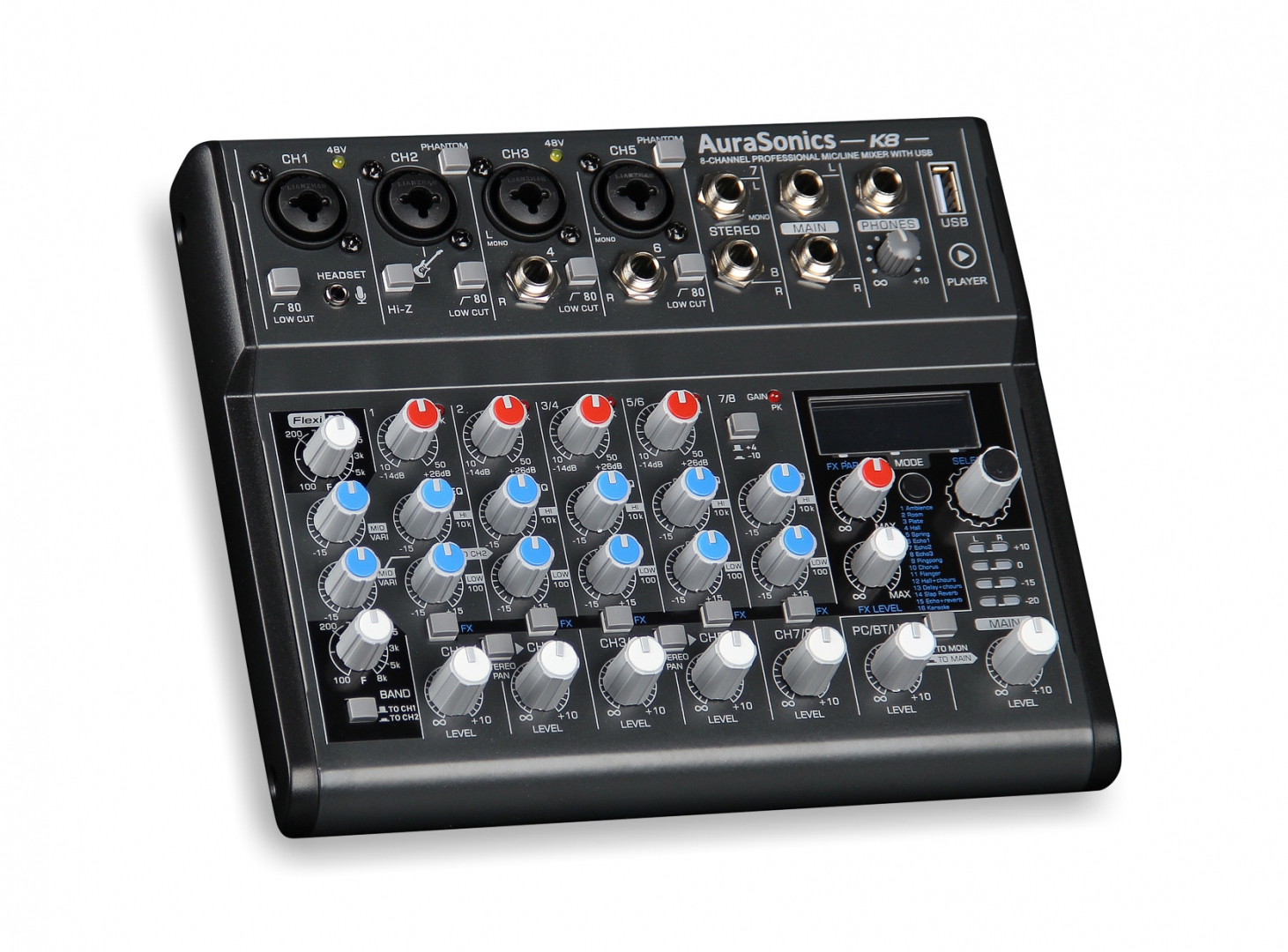 AuraSonics K8 компактный микшерный пульт в Переславле-Залесском