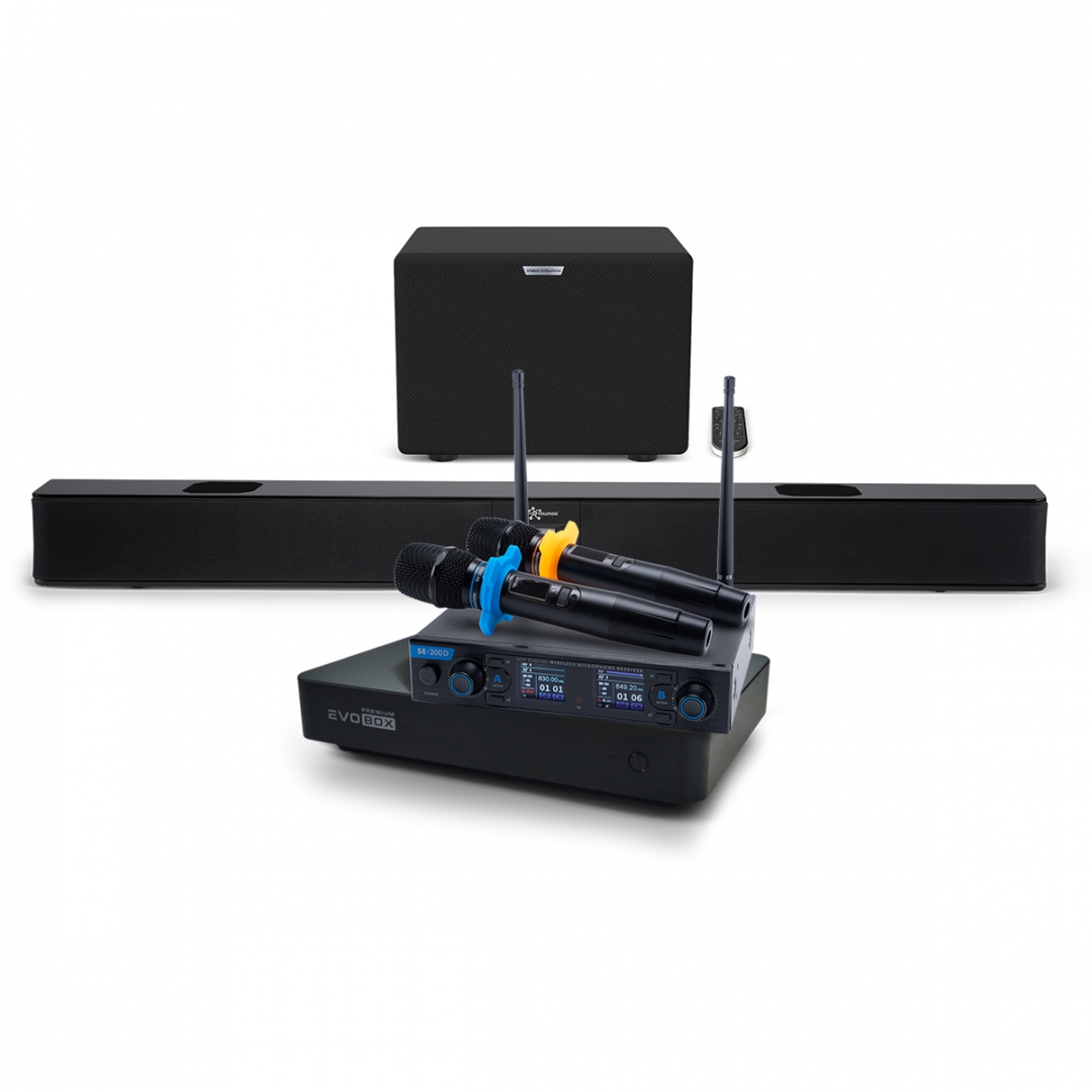 Hi-End караоке-система EVOBOX Premium + EvoSoundBar (саундбар с караоке) в Переславле-Залесском