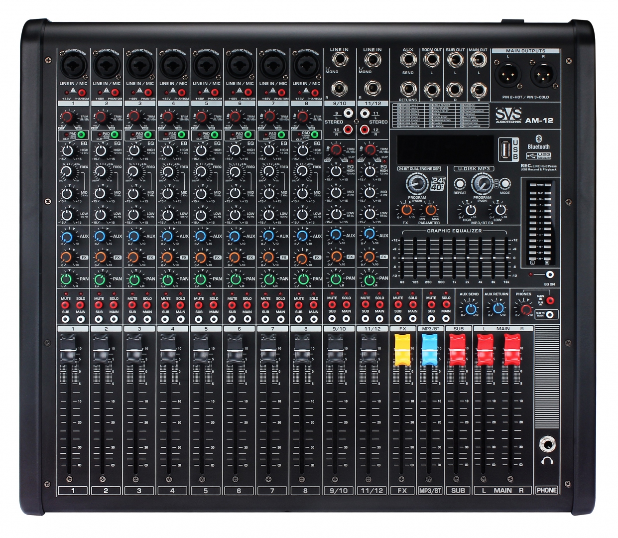 SVS Audiotechnik mixers AM-12 Микшерный пульт аналоговый, 12-канальный в Переславле-Залесском